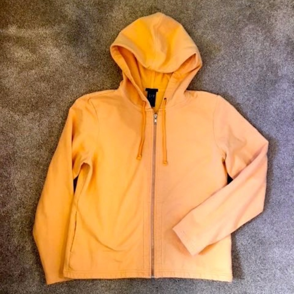 Gap Zip-Up Hoodie in Soft Peach